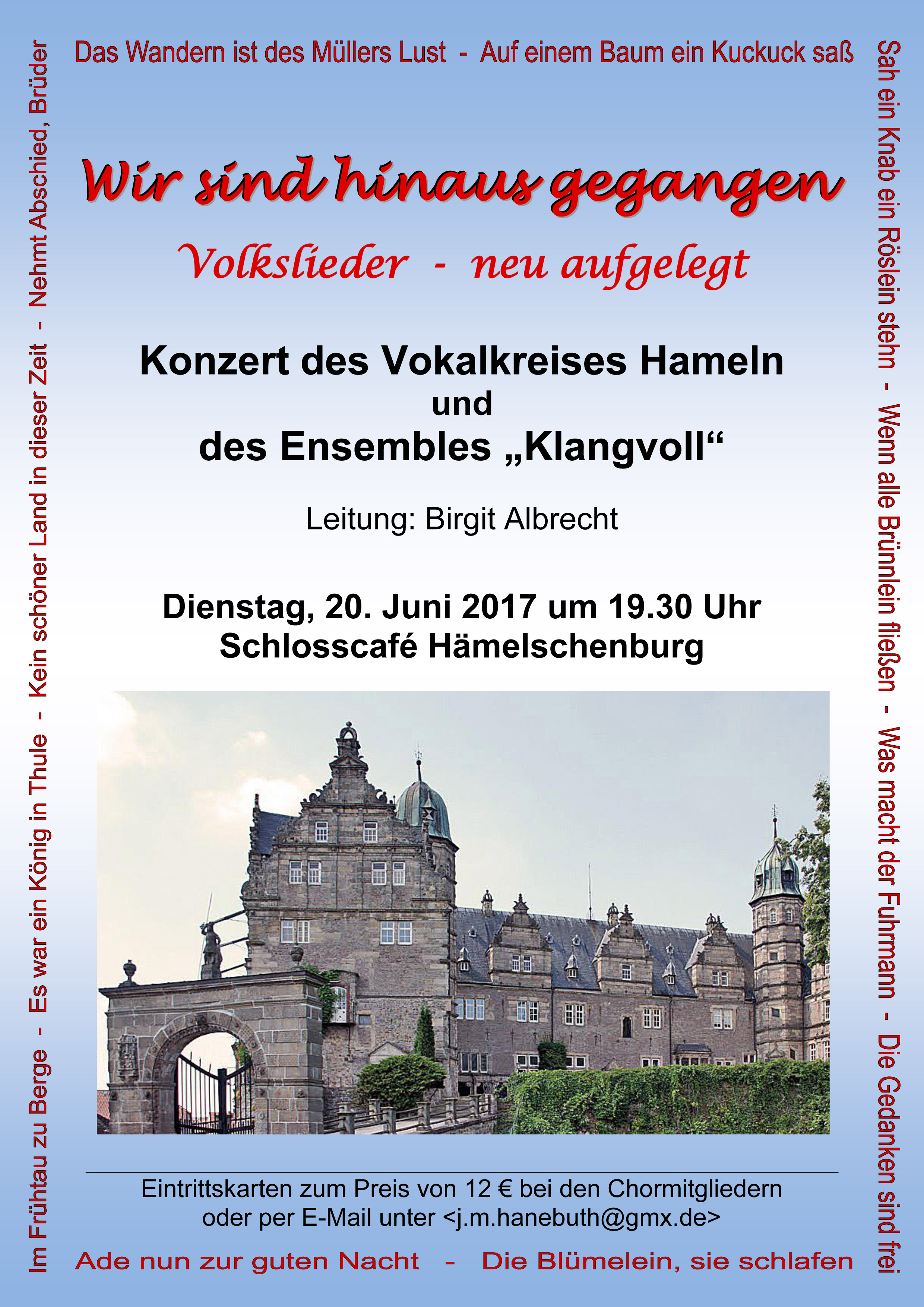 Wir sind hinausgegangen ….